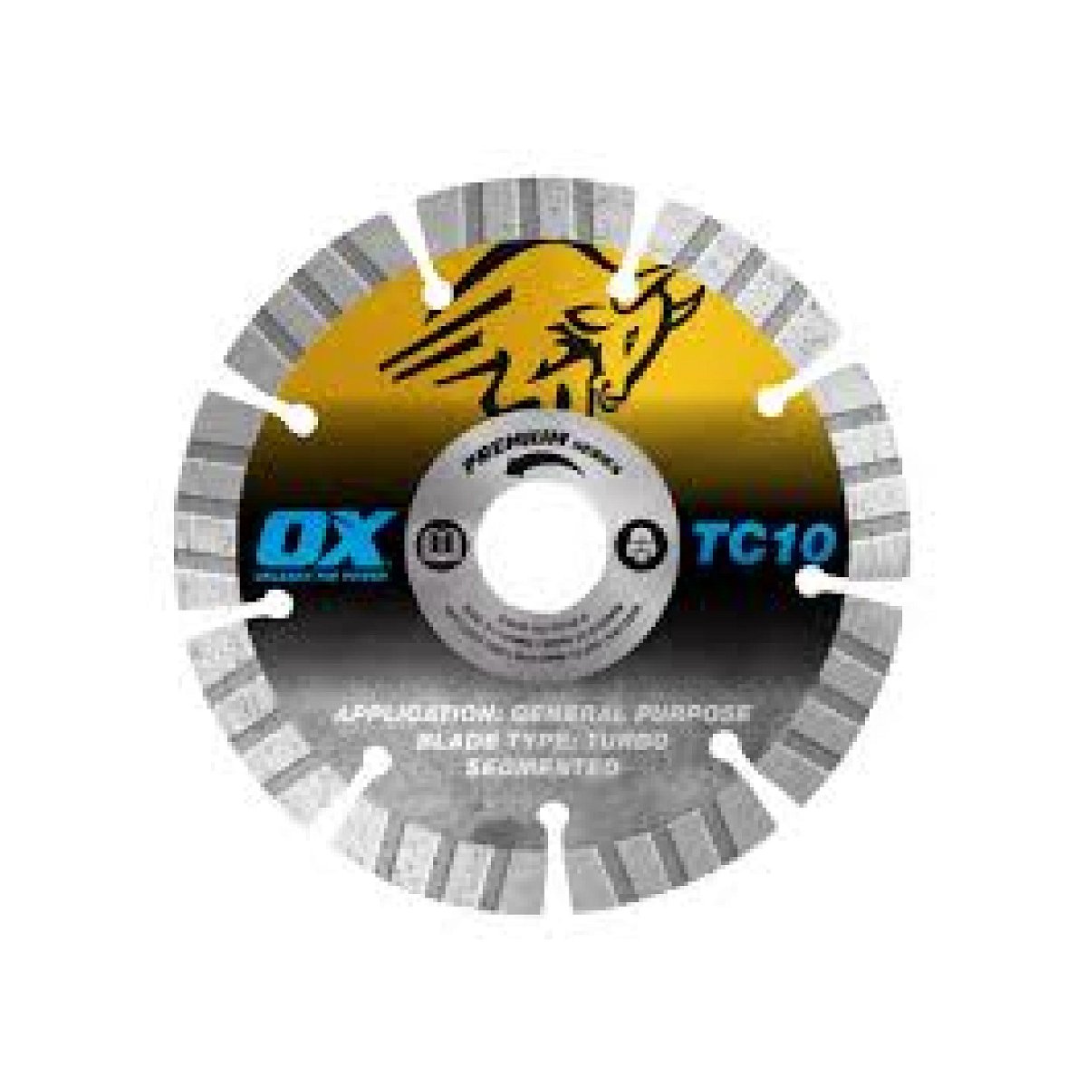 OX Trade General Purpose / Concrete Diamond Blade | Diameter: 10" / 254mm | Bore: DM-7/8 - 5/8 / 22mm - 15mm