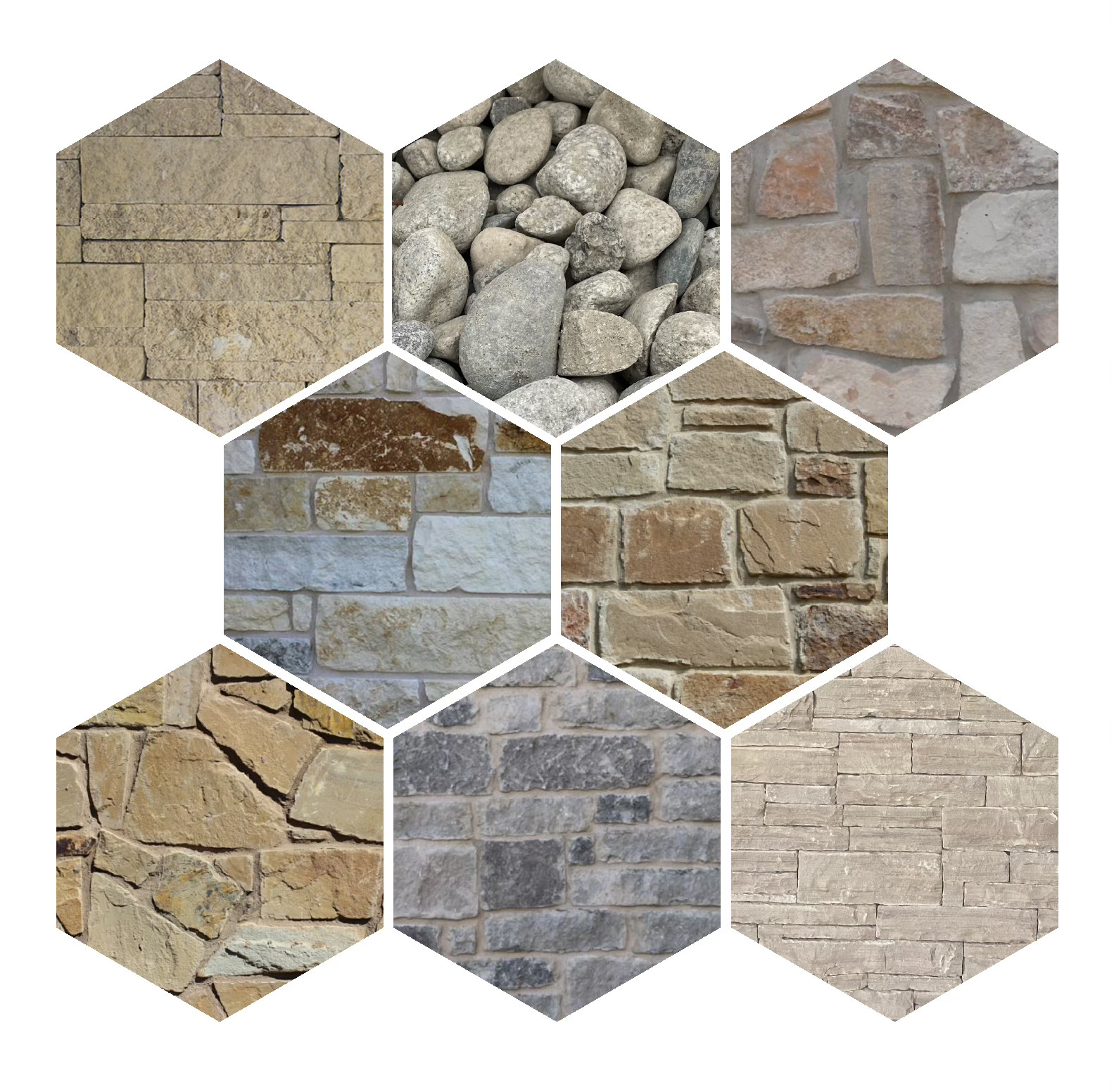 Natural stone samples