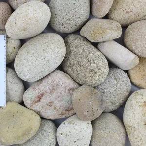 Buﬀ Mexican Beach Pebbles 2”- 3”